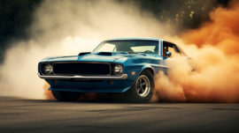 Illustration mustang drift